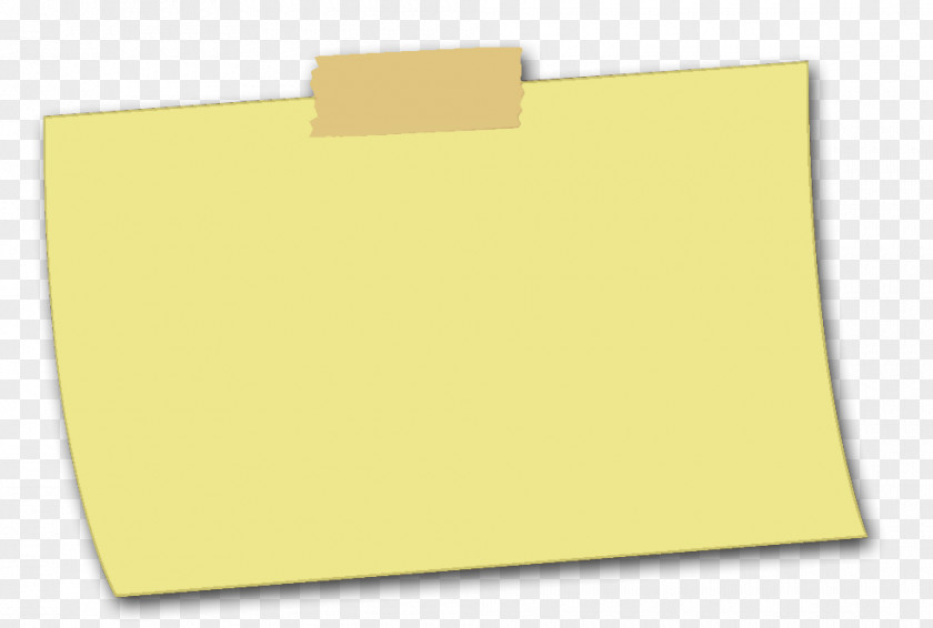 Sticky Note Paper Brand Yellow PNG