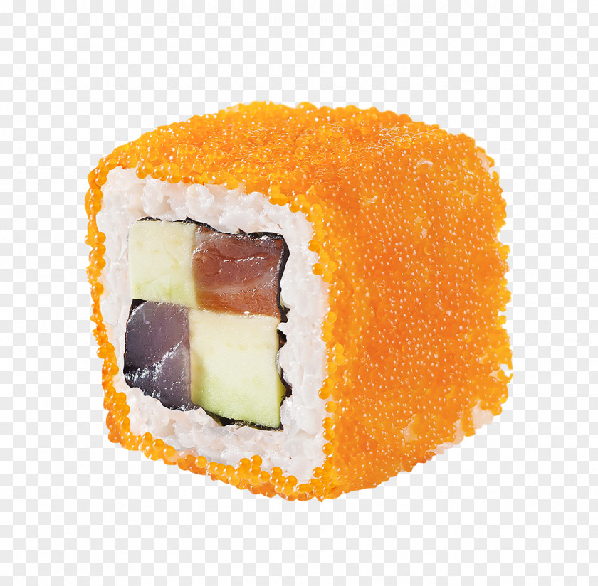Wok California Roll Sushi Makizushi Caviar Smoked Salmon PNG