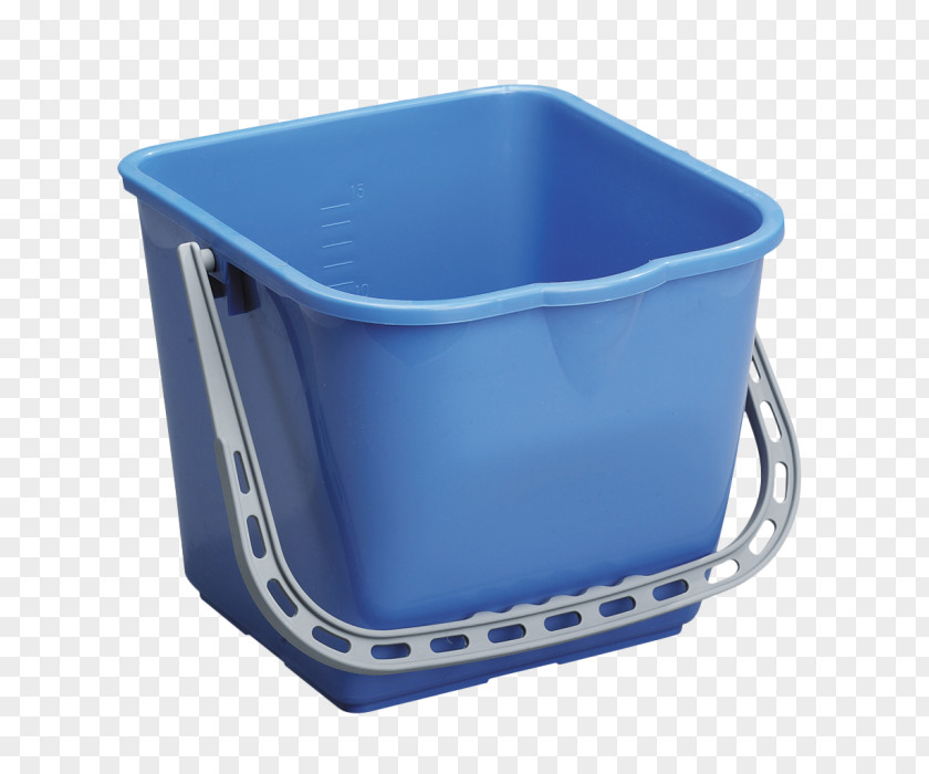 Bucket Plastic Liter Lid Blue PNG