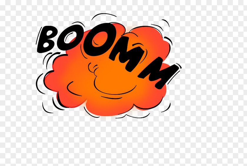 Explosion Onomatopoeia Sound Clip Art PNG