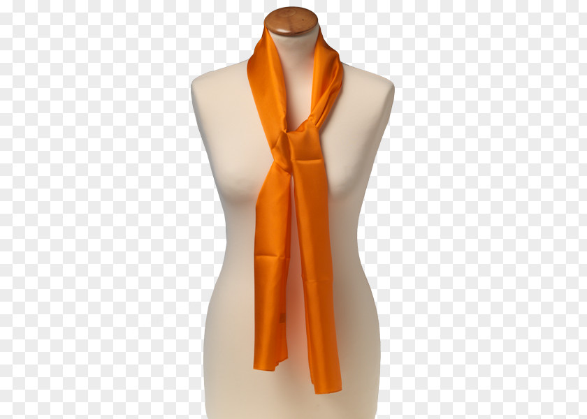 Orange Scarf Necktie Silk Foulard PNG