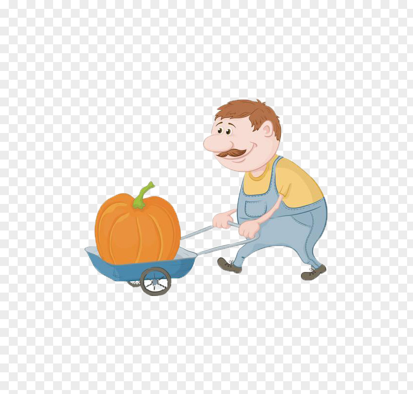 Uncle Rural Transport Large Pumpkin Stock Photography Royalty-free Illustration Clip Art PNG