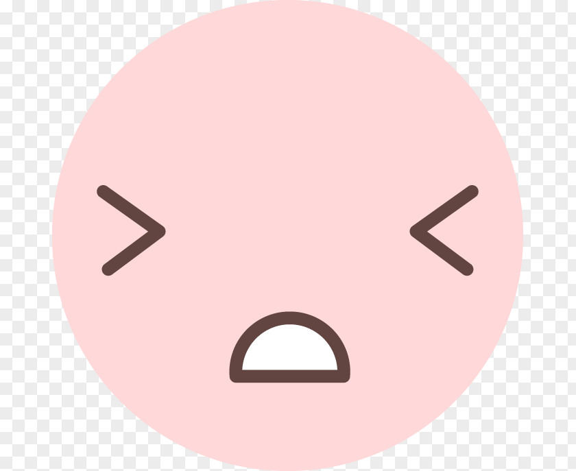Cute Round Face Snout Mouth Jaw Font PNG