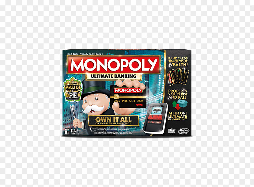 Monopoly Ultimate Banking Hasbro Board Game PNG