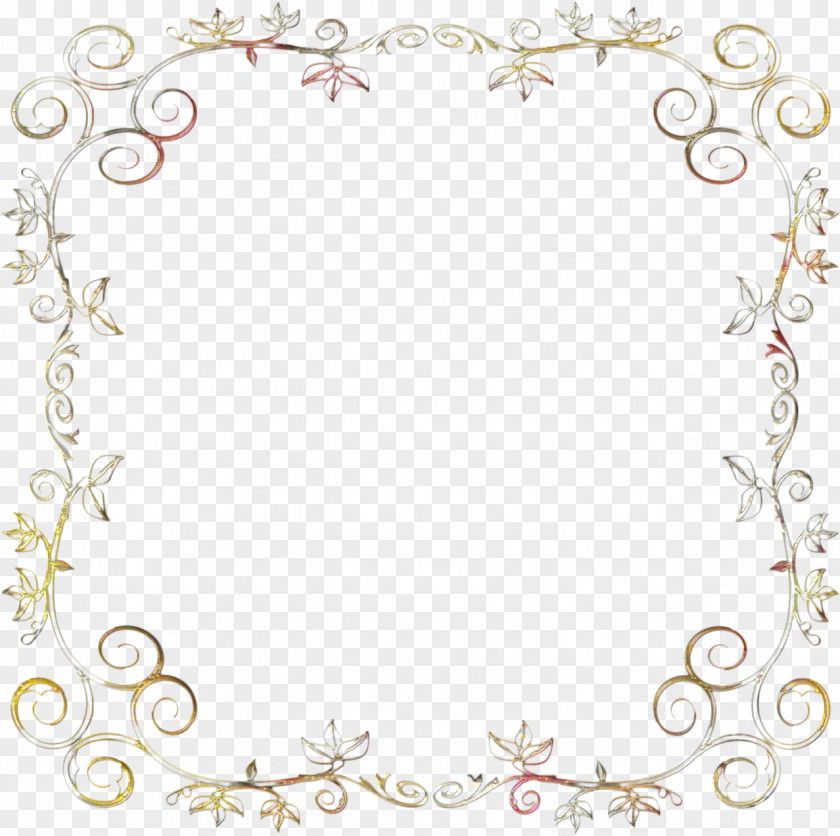 Ornament Picture Frame Watercolor Background PNG