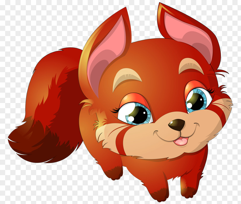 Red Fox Euclidean Vector Sticker Illustration PNG
