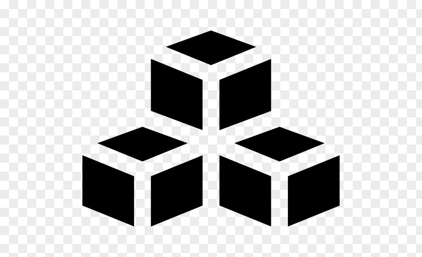 Geometric Symbols Share Icon Three-dimensional Space Uitslag Cube PNG