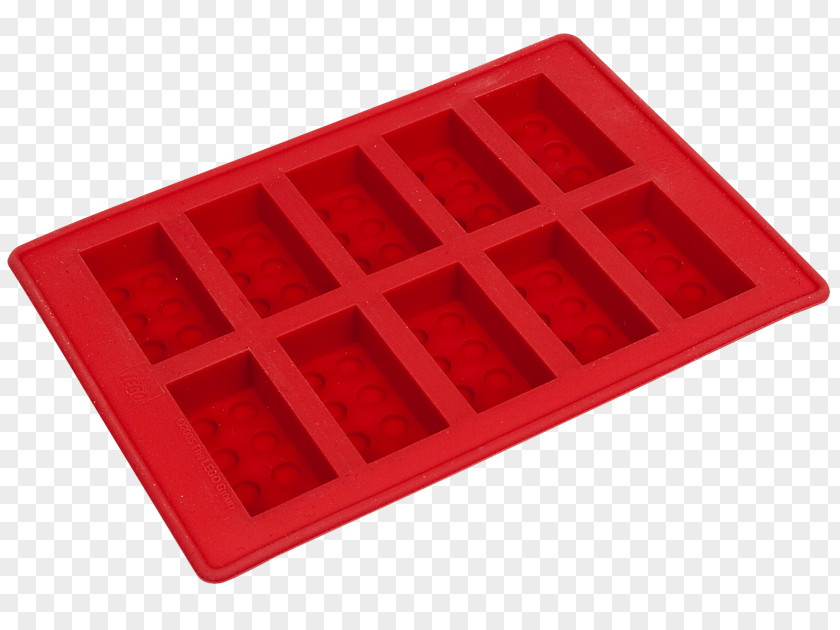 Ice Cube Friday Freshware SL-113RD 9-Cavity Narrow Silicone Mold For Soap LEGO Red Brick Tray 852768 PNG