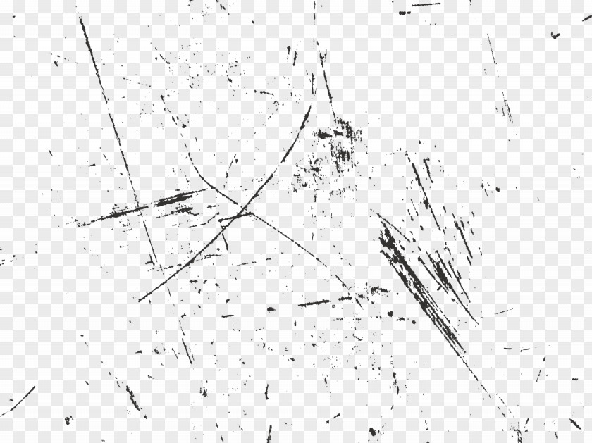 Black And White Scratches Ink PNG