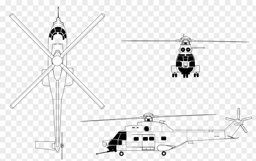 Helicopter IAR 330 Aérospatiale SA Puma Rotor Eurocopter AS332 Super PNG