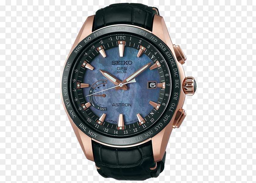 Novak Djokovic Astron GPS Watch Seiko Satellite Blocks PNG