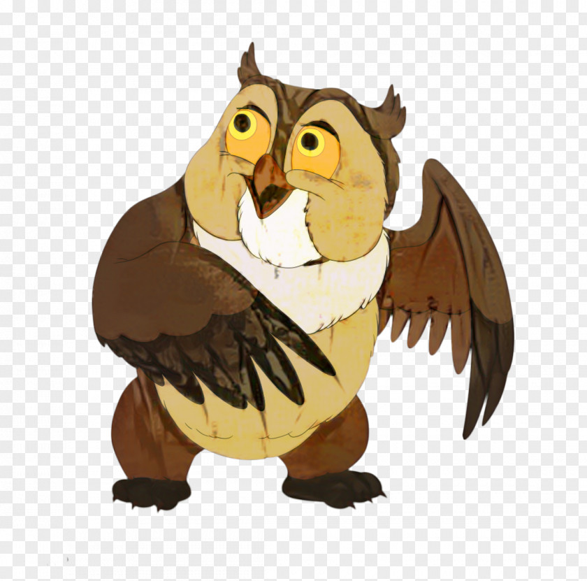 Owl Illustration Fauna Cartoon Beak PNG