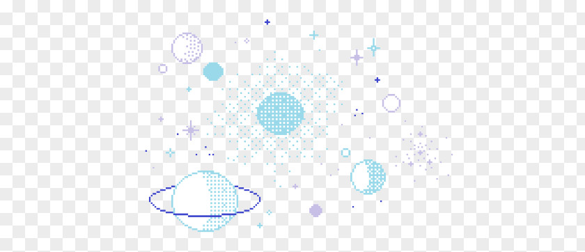 Pixel Galaxy PNG galaxy clipart PNG