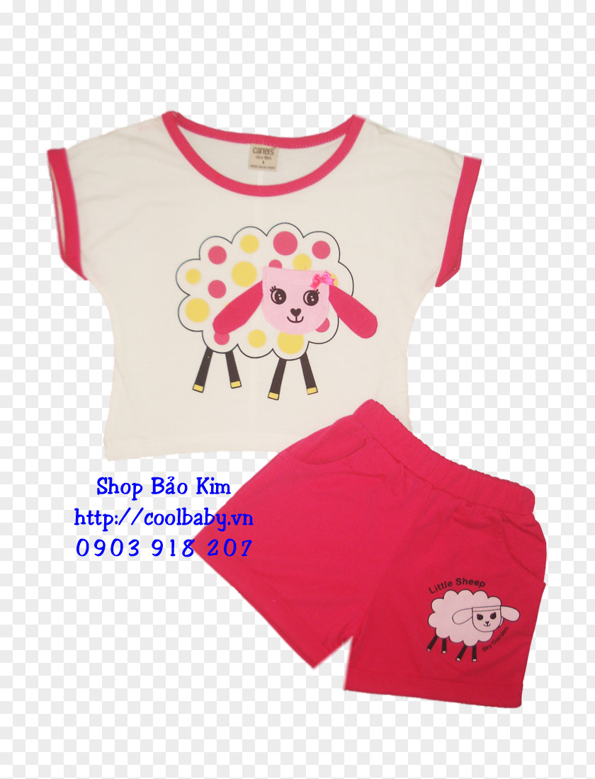T-shirt Red White Color Child PNG