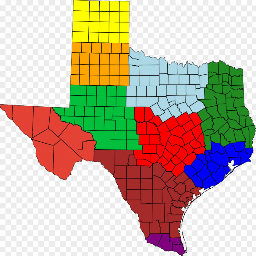 Texas Vector Map PNG