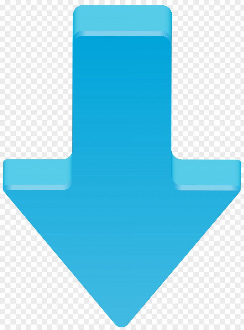 Blue Arrow Down Transparent Clip Art Image Pattern PNG