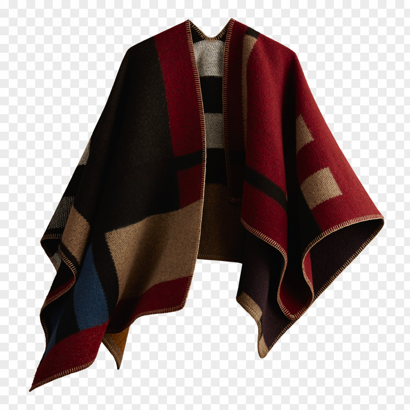 Burberry Scarf Poncho Cape Cashmere Wool PNG