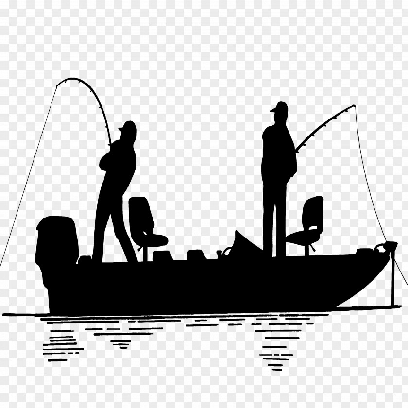 Fishing Bass Wedding Cake Topper Vessel Silhouette PNG