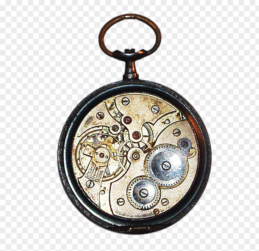 Pretty Creative Metal Gear Clock Pocket Watch Time PNG