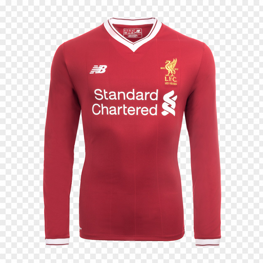 T-shirt 2017–18 Liverpool F.C. Season Sleeve Jersey PNG