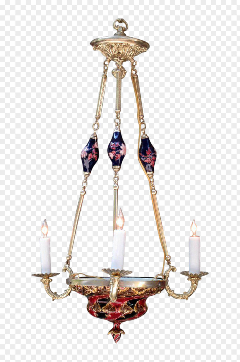 Bohemia Aros Chandelier Incandescent Light Bulb Julius Dressler Art Nouveau Bohemian Glass PNG