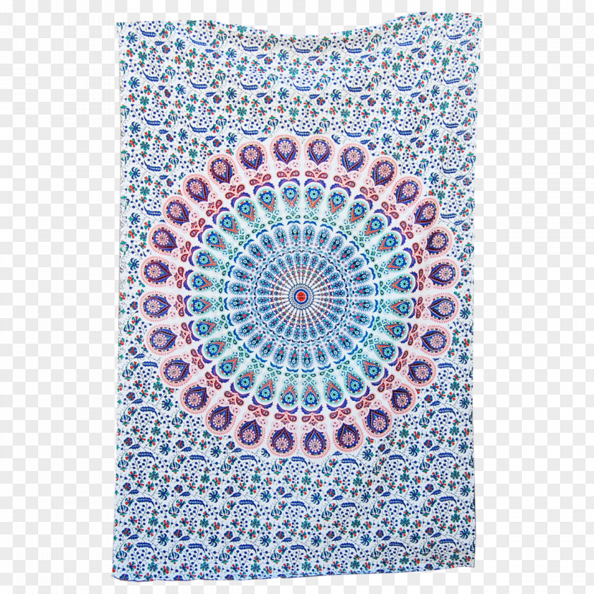 Mandala Yoga Tapestry Hippie Pink Textile PNG