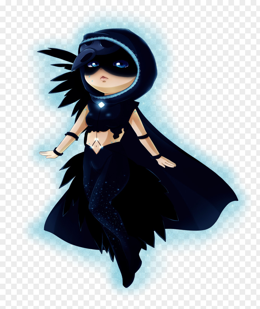 Zina Black Hair Character Figurine Fiction PNG