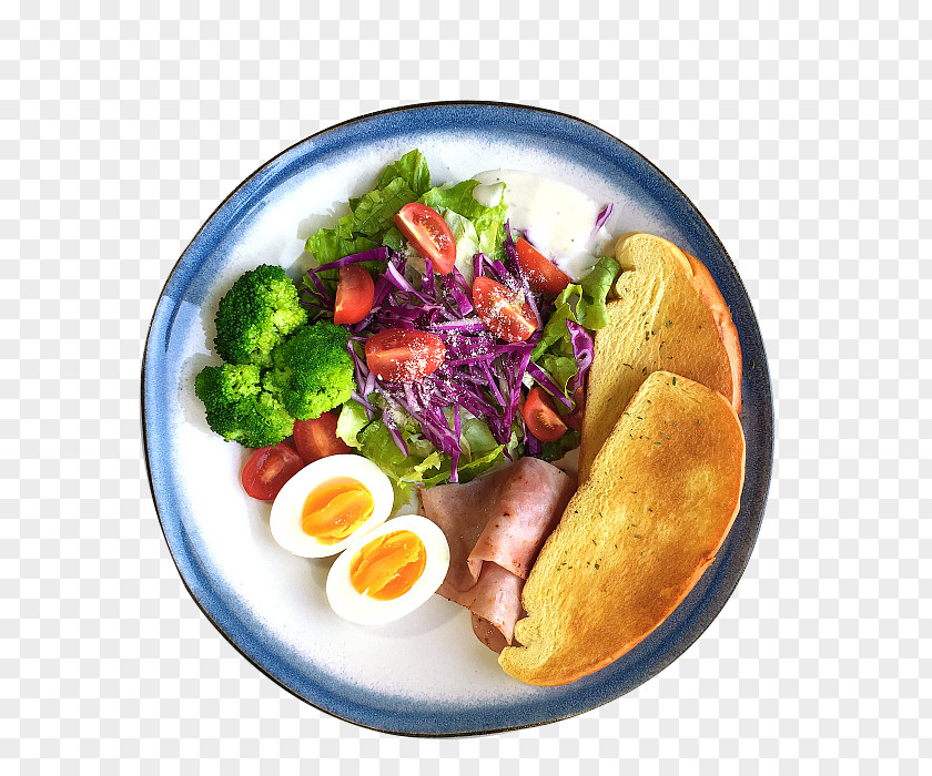 Cauliflower Bacon Bread Breakfast Fruit Salad Vegetable PNG