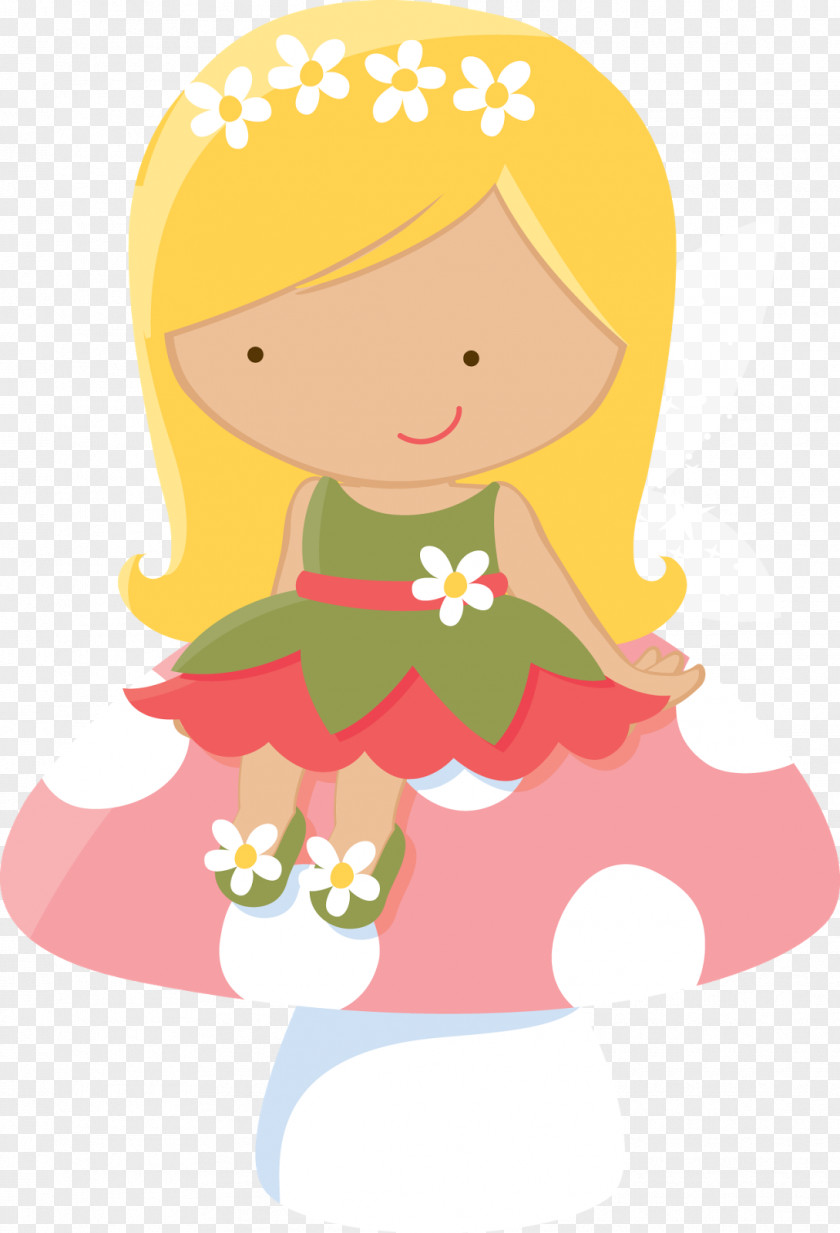 Mushroom Fairy Drawing Clip Art PNG