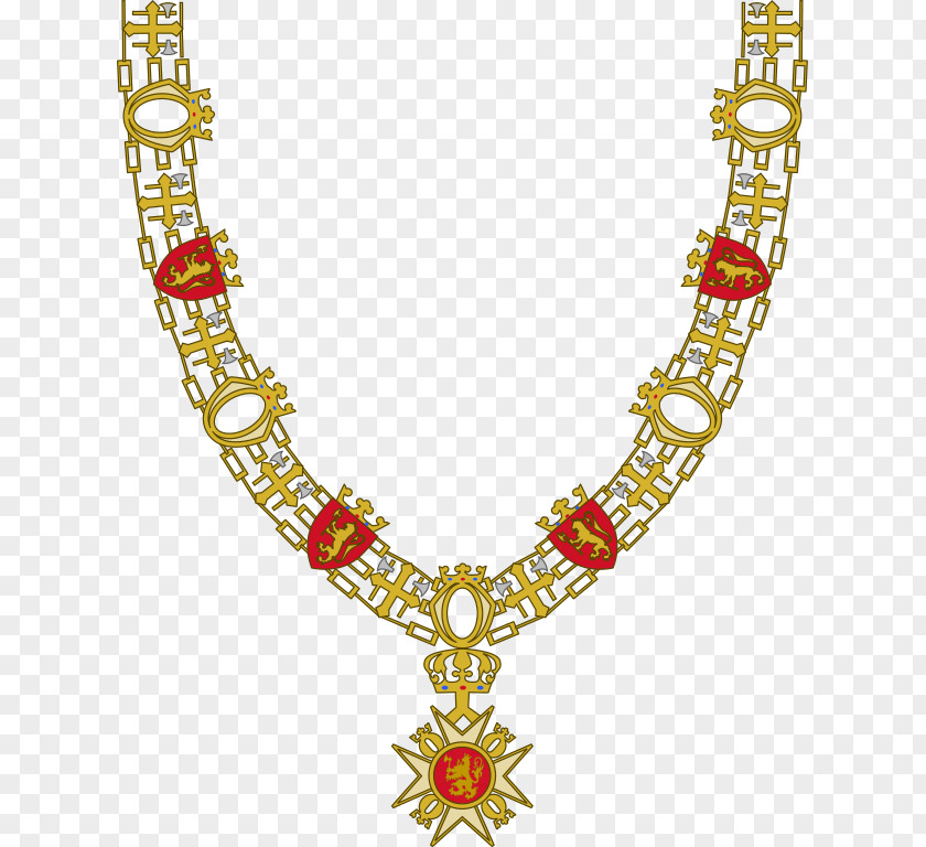 Necklace Order Of St. Olav Norway Olav's Medal PNG