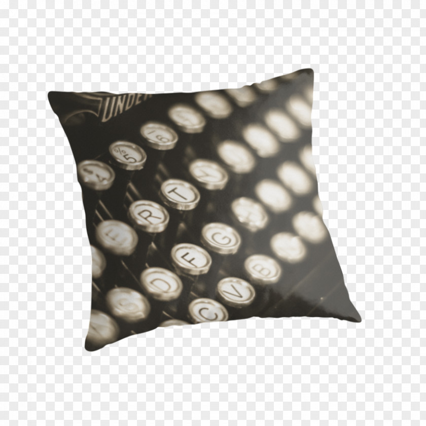 Typewriter Throw Pillows Cushion Couch Chair PNG