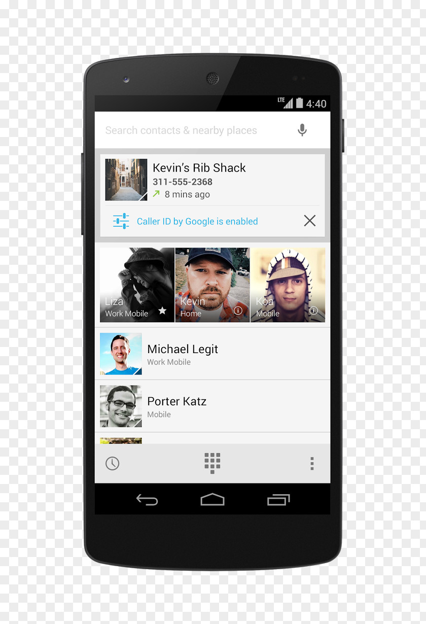 Android KitKat Caller ID Telephone Google PNG