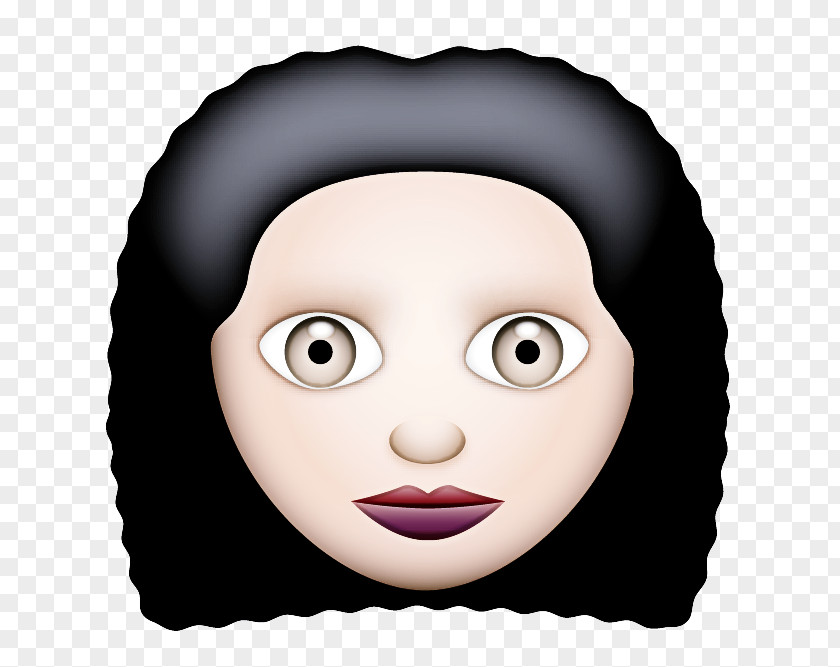 Black Hair Child Emoji PNG