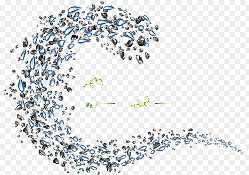 Water Round Drop Ink PNG