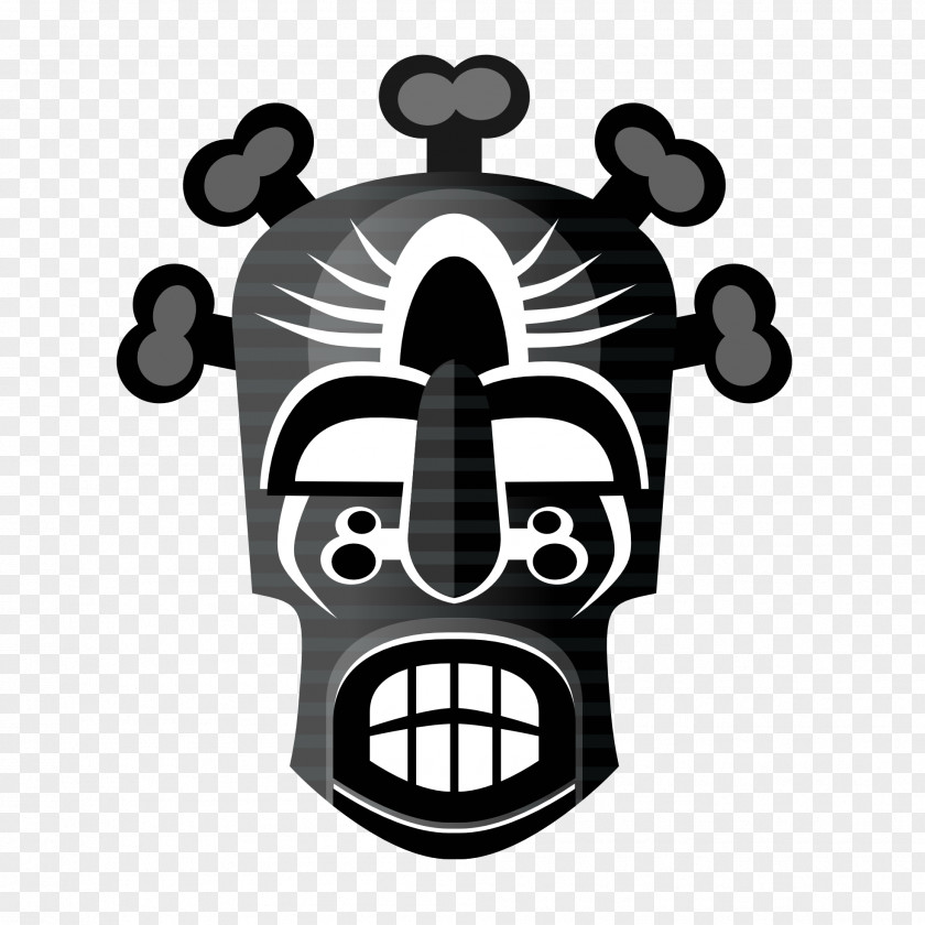 Abstarct Traditional African Masks Royalty-free Clip Art PNG