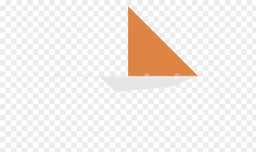 Folded Paper Boat In Water Origami 3-fold Yacht Foldit PNG
