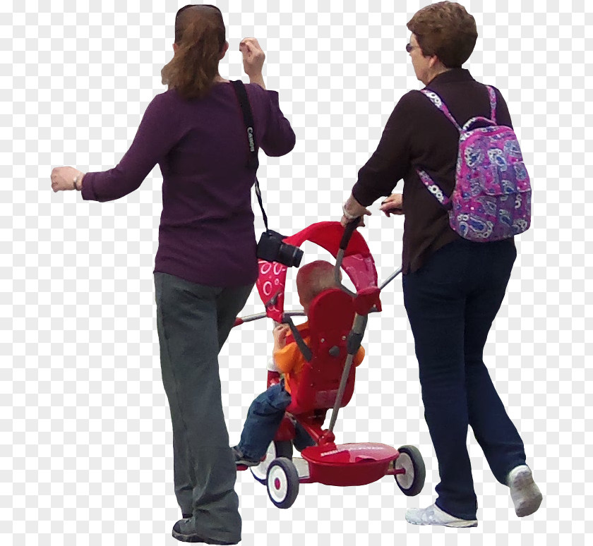 Human Lady With Stroller Architecture Architectural Rendering PNG