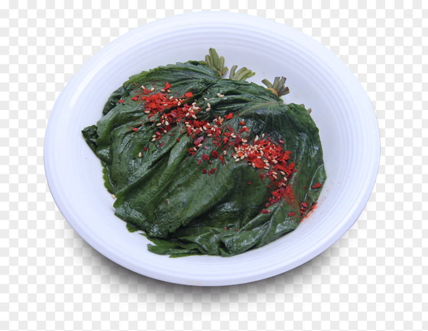 KIMCHI Namul Green Laver Spinach Wakame Recipe PNG