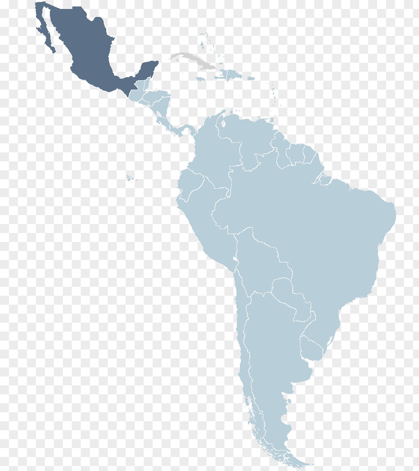 Map Latin America South Blank World PNG