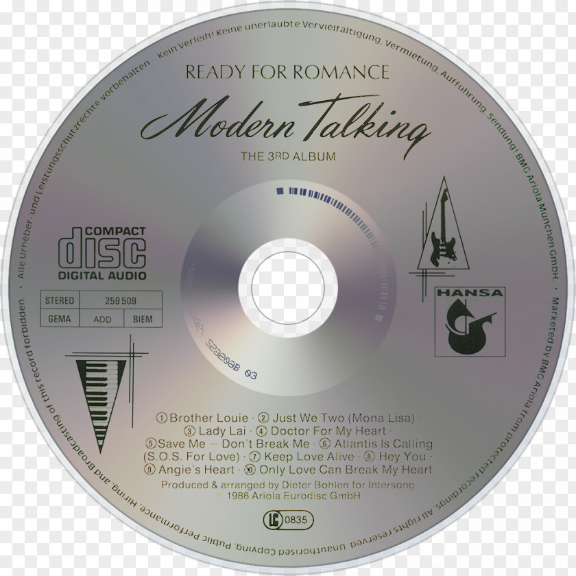 Modern Talking Compact Disc Back For Good PNG