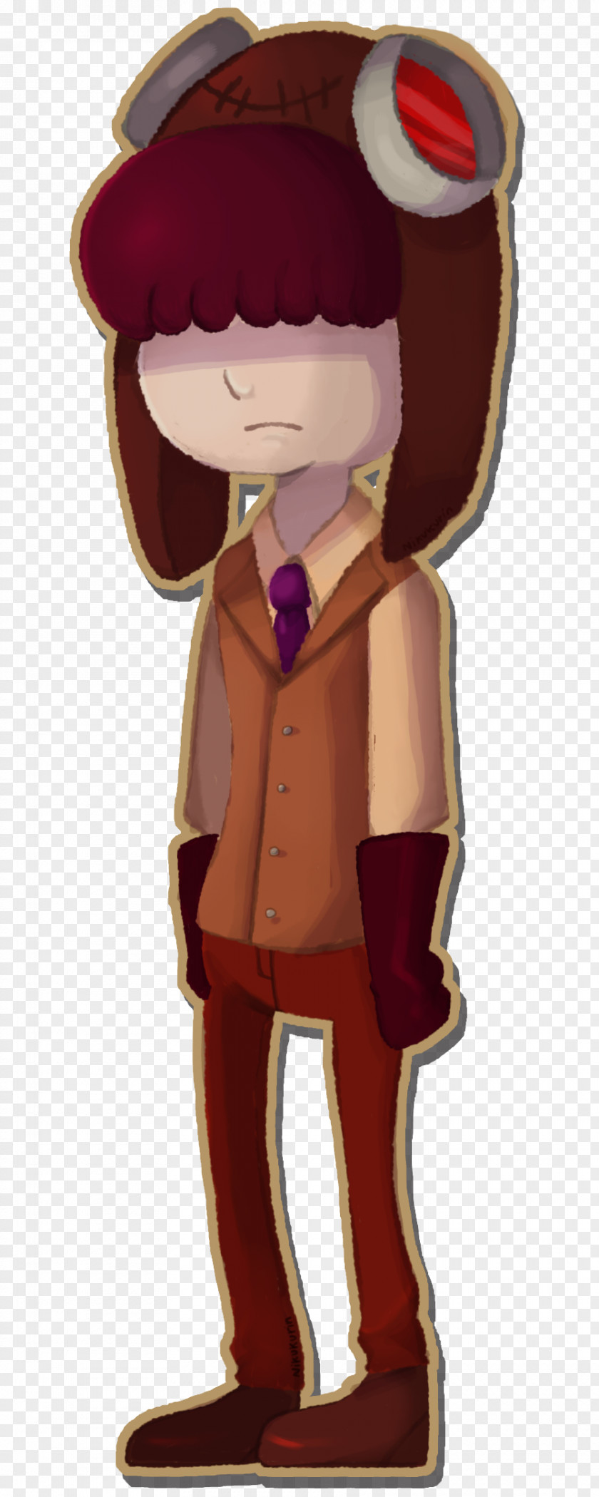 Unfairly Prosecuted Persons Day Cartoon Maroon Figurine Character PNG