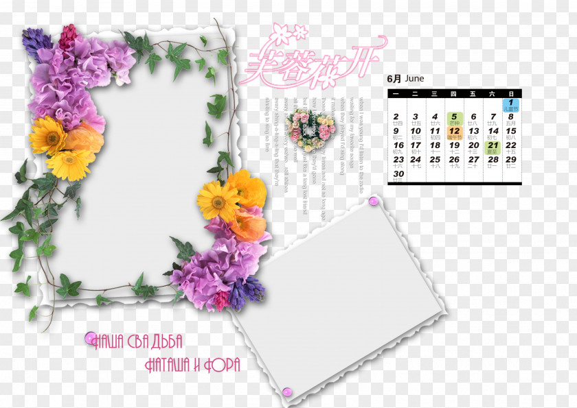 Calendar Template Illustration PNG