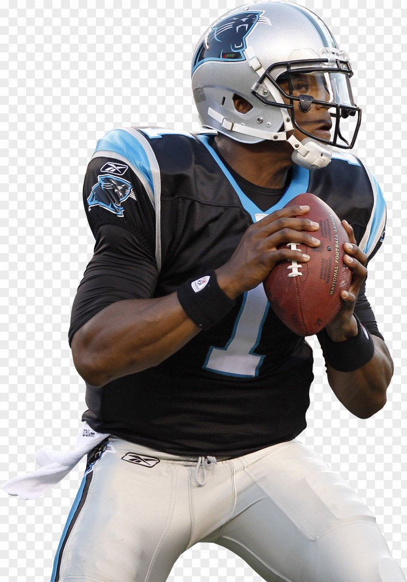 Cam Newton American Football Protective Gear Carolina Panthers NFL Player PNG