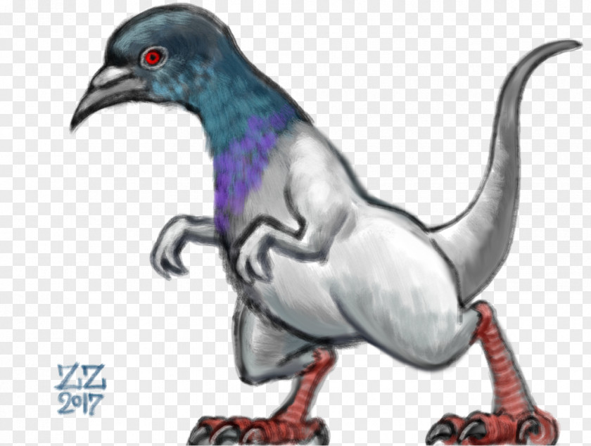 Dinosaur Drawing Rock Dove Columbidae Bird PNG