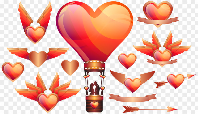 Heart Wing Coffee Cup Love Kop Desktop Wallpaper PNG