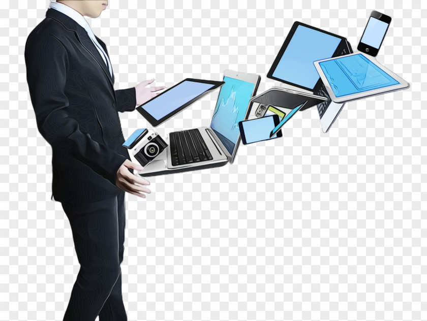 Output Device Job Laptop White-collar Worker Computer Network Business Technology PNG