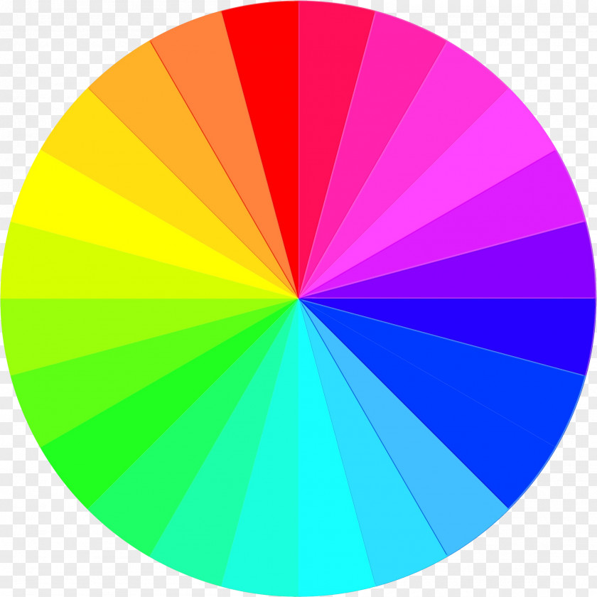 Rainbow Wheel Color Background PNG