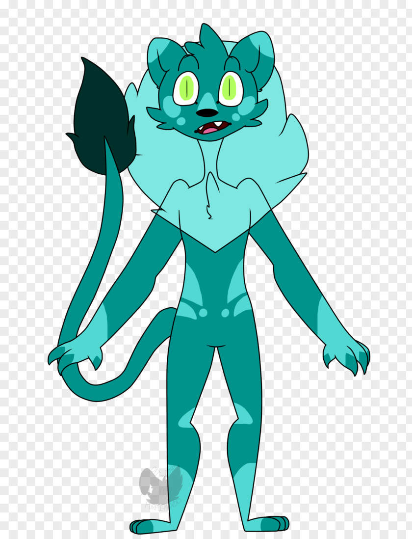 Blue Cat Amphibian Green Headgear Clip Art PNG