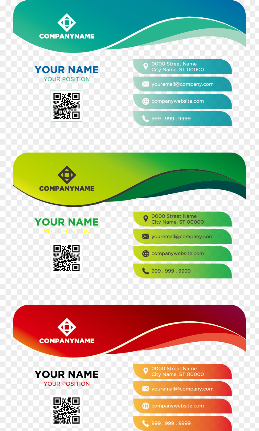 Color Business Card Template Idea Logo PNG