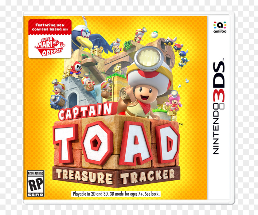 Nintendo Captain Toad: Treasure Tracker Wii U Switch 3DS PNG